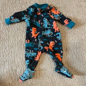Fleece Dragon Footie